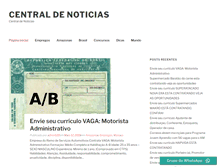 Tablet Screenshot of centraldenoticia.com